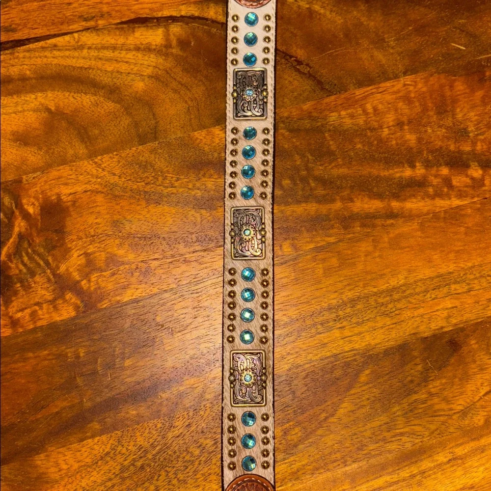 Kids Nocona Hair-On Rhinestone Belt SZ 20